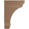 Ekena Millwork 2 1/4"W x 5"D x 7"H Stockport Wood Vintage Decor Bracket, Weathered Brown BKTWD02X05X07STBR - alternate 3